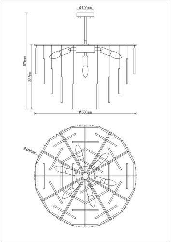 Подвесная люстра Moderli Classic V9030-7P