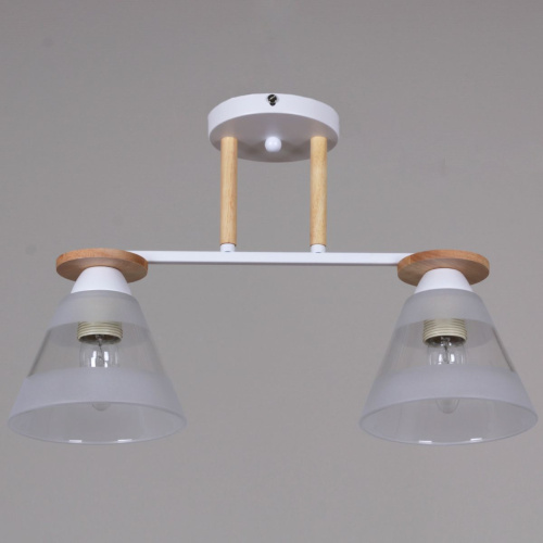 Потолочная люстра Reluce 01630-0.3-02 WH+WOOD