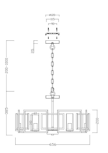Подвесной светильник Maytoni H009PL-06G