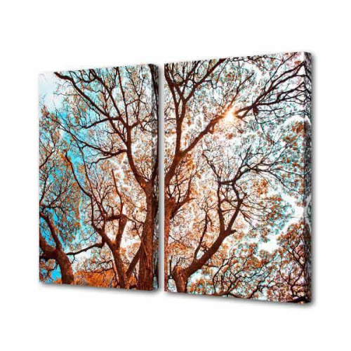 Модульная картина Силуэт ветвей Toplight 100х75см TL-M2012