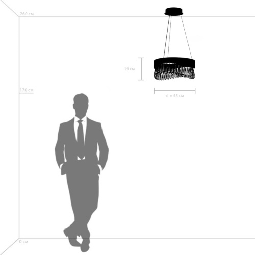 Подвесная светодиодная люстра Lightstar Helio 703143 Подвесная светодиодная люстра Lightstar Helio 703143