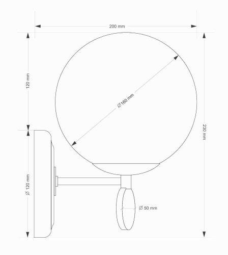 Бра Kutek Dimaro DIM-K-1(P)