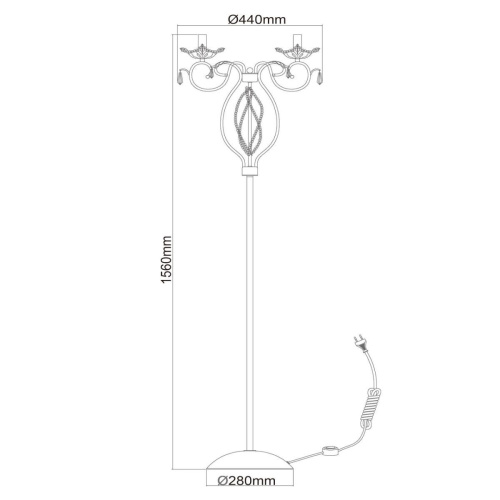 Торшер Chiaro Валенсия 299042303 Торшер Chiaro Валенсия 299042303