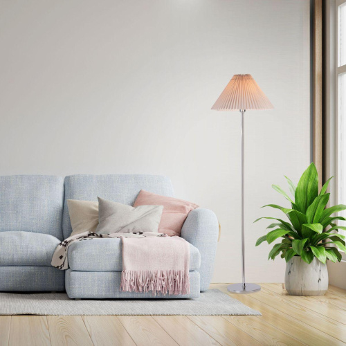 Торшер Eurosvet Peony 01133/1 хром/серый Торшер Eurosvet Peony 01133/1 хром/серый