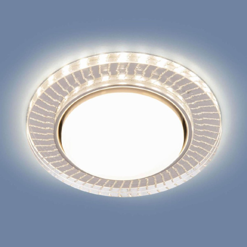 Встраиваемый светильник Elektrostandard 3033 GX53 CL/SL прозрачный/серебро a045484