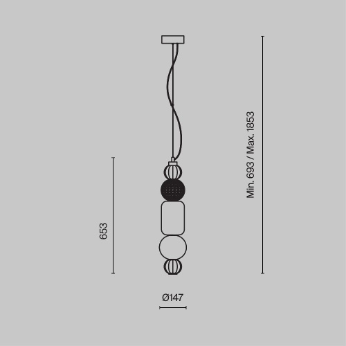 Подвесной светильник Maytoni P069PL-L35G3K