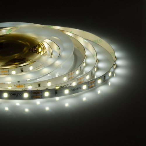 Светодиодная лента Apeyron 4,8W/m 60LED/m 3528SMD холодный белый 2,5M 10-07 Светодиодная лента Apeyron 4,8W/m 60LED/m 3528SMD холодный белый 2,5M 10-07