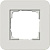 Рамка 1-постовая Gira E3 светло-серый/белый глянцевый 0211411