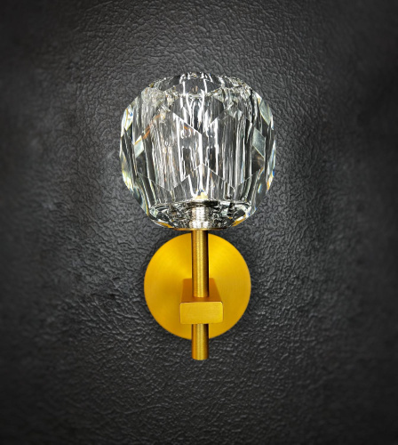 Бра Rh Boule De Cristal Single Sconce Brass By Imperiumloft