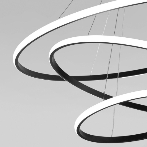 Подвесной светодиодный светильник Eurosvet Collars 90264/3 черный Подвесной светодиодный светильник Eurosvet Collars 90264/3 черный