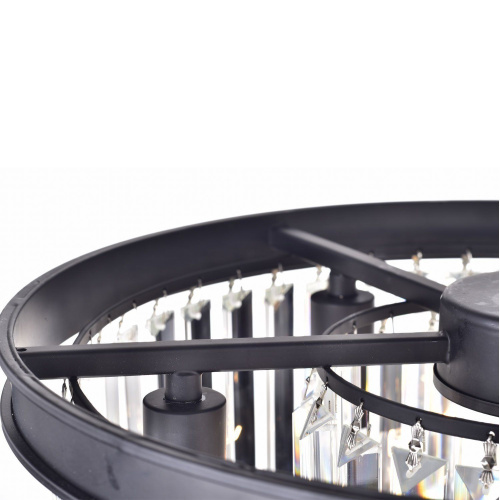 Люстра Odeon 6 black/clear