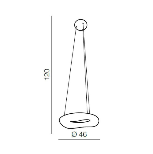 Подвесной светильник Azzardo Donut Sq Pendant 46 CCT AZ2666
