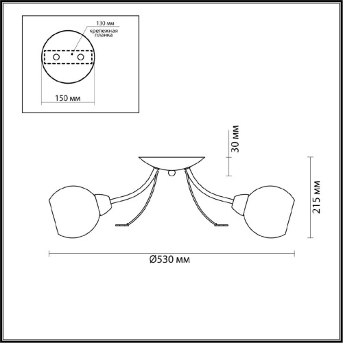 Потолочная люстра Lumion Comfi Tula 5265/3C