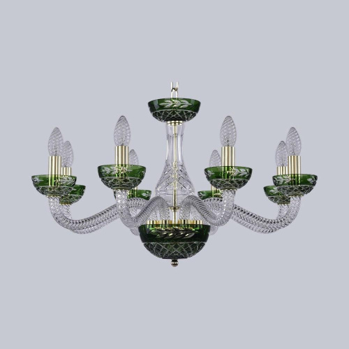 Подвесная люстра Bohemia Ivele 1309/8/240 G Cl/Clear-Green/H-1J Подвесная люстра Bohemia Ivele 1309/8/240 G Cl/Clear-Green/H-1J