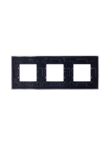 Рамка 3-постовая ABB Zenit сталь 2CLA227300N4001