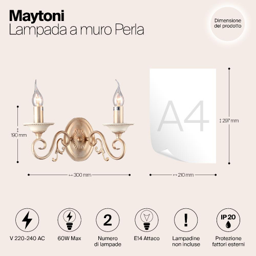 Бра Maytoni Perla ARM337-02-R