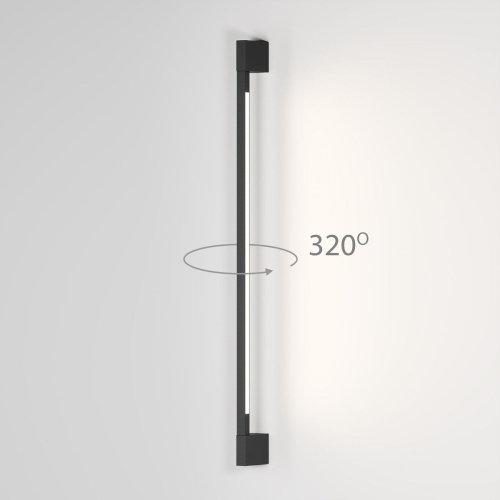 Уличный настенный светодиодный cветильник Elektrostandard Argos 35122/D черный a069746