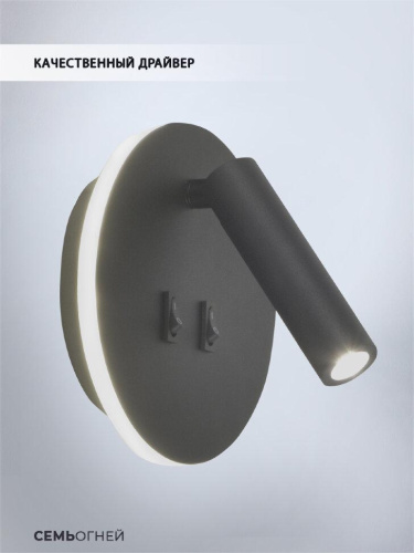 Светодиодный спот Seven Fires Kreig SF8505/1W-BK