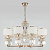 Подвесная люстра Eurosvet Zaffiro 10129/8 золото/прозрачный хрусталь Strotskis Smart