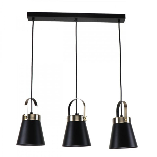 Подвесной светильник IMEX MD.3607-3-P BK+AB Подвесной светильник IMEX MD.3607-3-P BK+AB