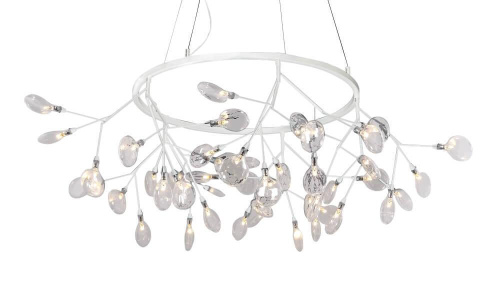 Подвесная светодиодная люстра Crystal Lux Evita SP45 D White/Transparent Подвесная светодиодная люстра Crystal Lux Evita SP45 D White/Transparent