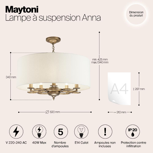 Подвесной светильник Maytoni H007PL-05G