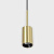 Подвесной светодиодный светильник Italline DL 3038 black/gold