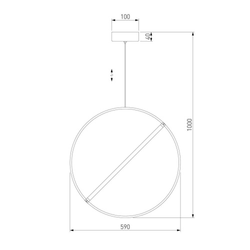 Подвесной светодиодный светильник Eurosvet Element 90282/1 бронза Подвесной светодиодный светильник Eurosvet Element 90282/1 бронза