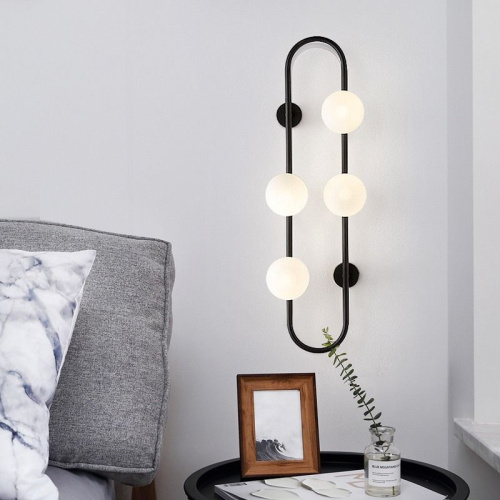 Настенное Бра Hoop Wall H77 Black By Imperiumloft