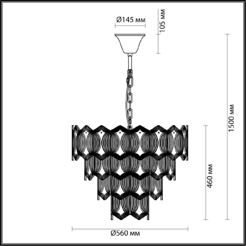 Подвесная люстра Odeon Light Modern Somala 4918/10 Подвесная люстра Odeon Light Modern Somala 4918/10