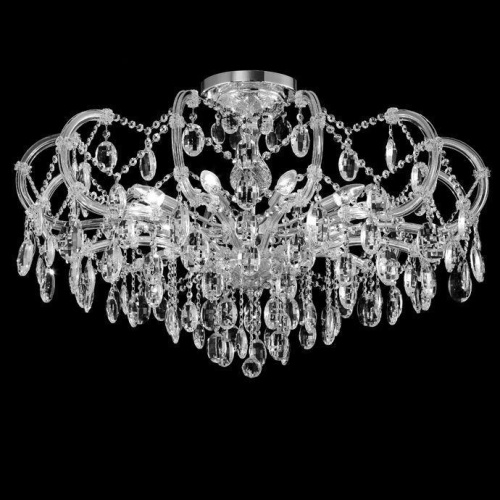 Подвесная люстра Crystal Lux Hollywood SP-PL10 Chrome D1000 Подвесная люстра Crystal Lux Hollywood SP-PL10 Chrome D1000