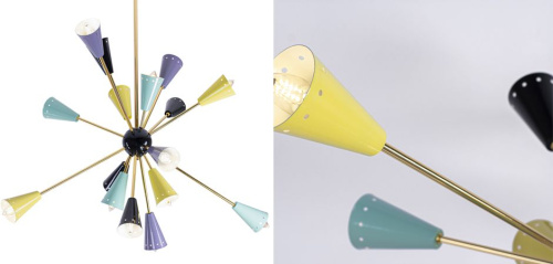Люстра Sputnik Chandelier Multi Color By Imperiumloft