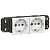 Розетка 2х2К+3 Legrand Mosaic 16А 250V белая 077402