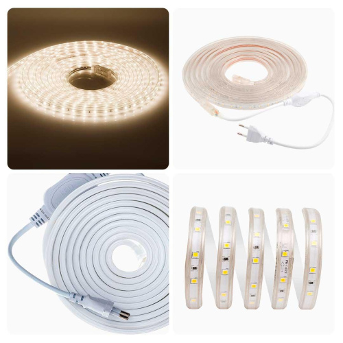 Светодиодная влагозащищенная лента Apeyron 4,8W/m 60LED/m 5050SMD теплый белый 5M 10-05 Светодиодная влагозащищенная лента Apeyron 4,8W/m 60LED/m 5050SMD теплый белый 5M 10-05
