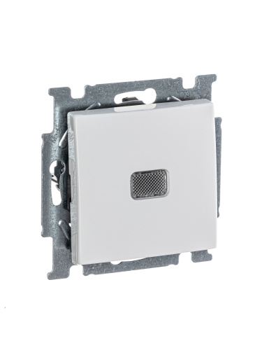 Выключатель одноклавишный ABB Basic55 10A 250V с подсветкой альпийский белый 2CKA001012A2153 Выключатель одноклавишный ABB Basic55 10A 250V с подсветкой альпийский белый 2CKA001012A2153
