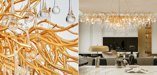 Люстра Droplet Chandelier Oval L160 By Imperiumloft