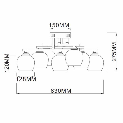 Потолочная люстра Rivoli Terni 6029-307 Б0044801