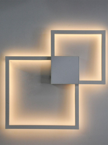 Настенный светодиодный светильник Elvan GW-46220/2SQ-20W-WW-Wh