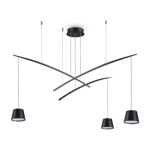 Подвесная люстра Ideal Lux Fish SP3 Nero 196978 Подвесная люстра Ideal Lux Fish SP3 Nero 196978