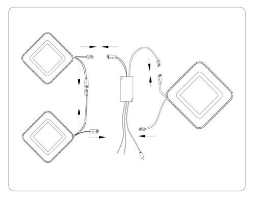 Потолочная светодиодная люстра Ambrella light Acrylica Original FA8877