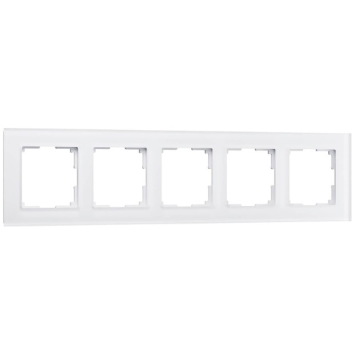 Рамка Werkel Favorit на 5 постов белый матовый WL01-Frame-05 4690389098673