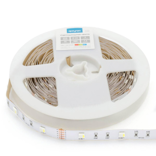 Светодиодная лента Apeyron 7,2W/m 30Led/m 5050SMD разноцветная 5M 100BL Светодиодная лента Apeyron 7,2W/m 30Led/m 5050SMD разноцветная 5M 100BL
