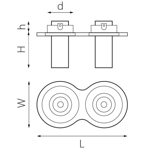 Встраиваемый светодиодный спот Lightstar Intero Tubo (217627+217272+217272) i627272