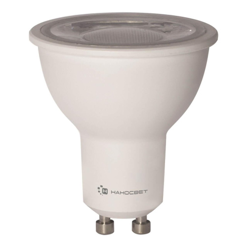 Лампа светодиодная Наносвет GU10 8W 4000K прозрачная LH-MR16-8/GU10/940/38D L287