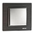 Рамка 1-постовая Mono Electric Style Aluminium дымчатый графит 107-820000-160