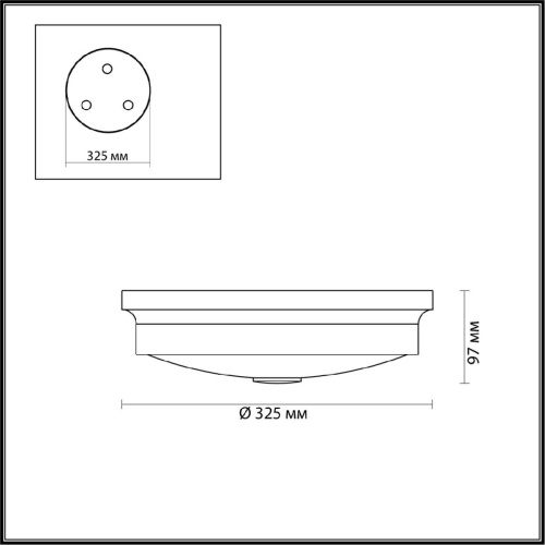 Настенно-потолочный светильник Odeon Light Walli Marsei 4825/3C