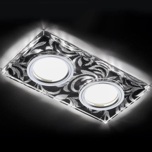 Встраиваемый светодиодный светильник Ambrella light Led S234/2 BK/CH/WH