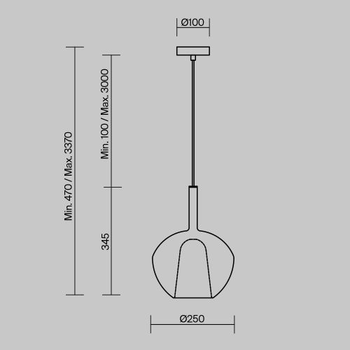 Подвесной светильник Maytoni MOD271PL-01W3 Подвесной светильник Maytoni MOD271PL-01W3