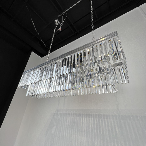 Люстра Rh 1920S Odeon Clear Glass Fringe 120 Chrome By Imperiumloft