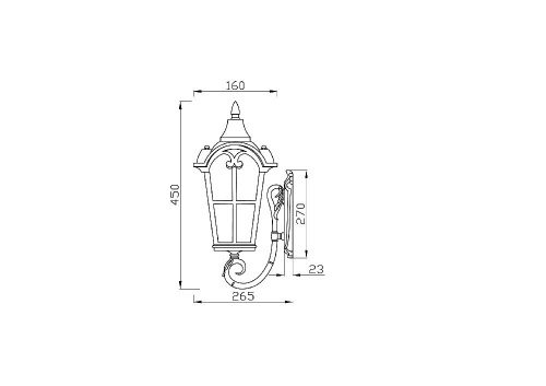 Настенный светильник Maytoni Outdoor O413WL-01BZ1 Настенный светильник Maytoni Outdoor O413WL-01BZ1